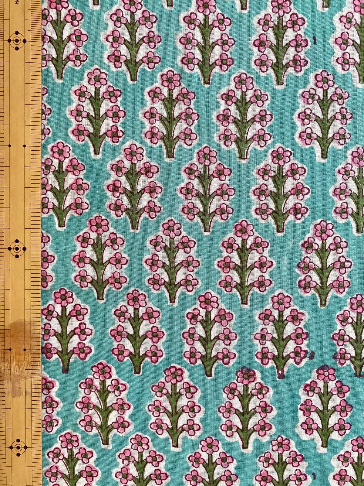 インド綿 ハンドブロックプリント生地 FB-22100592HBC | suitao fabric