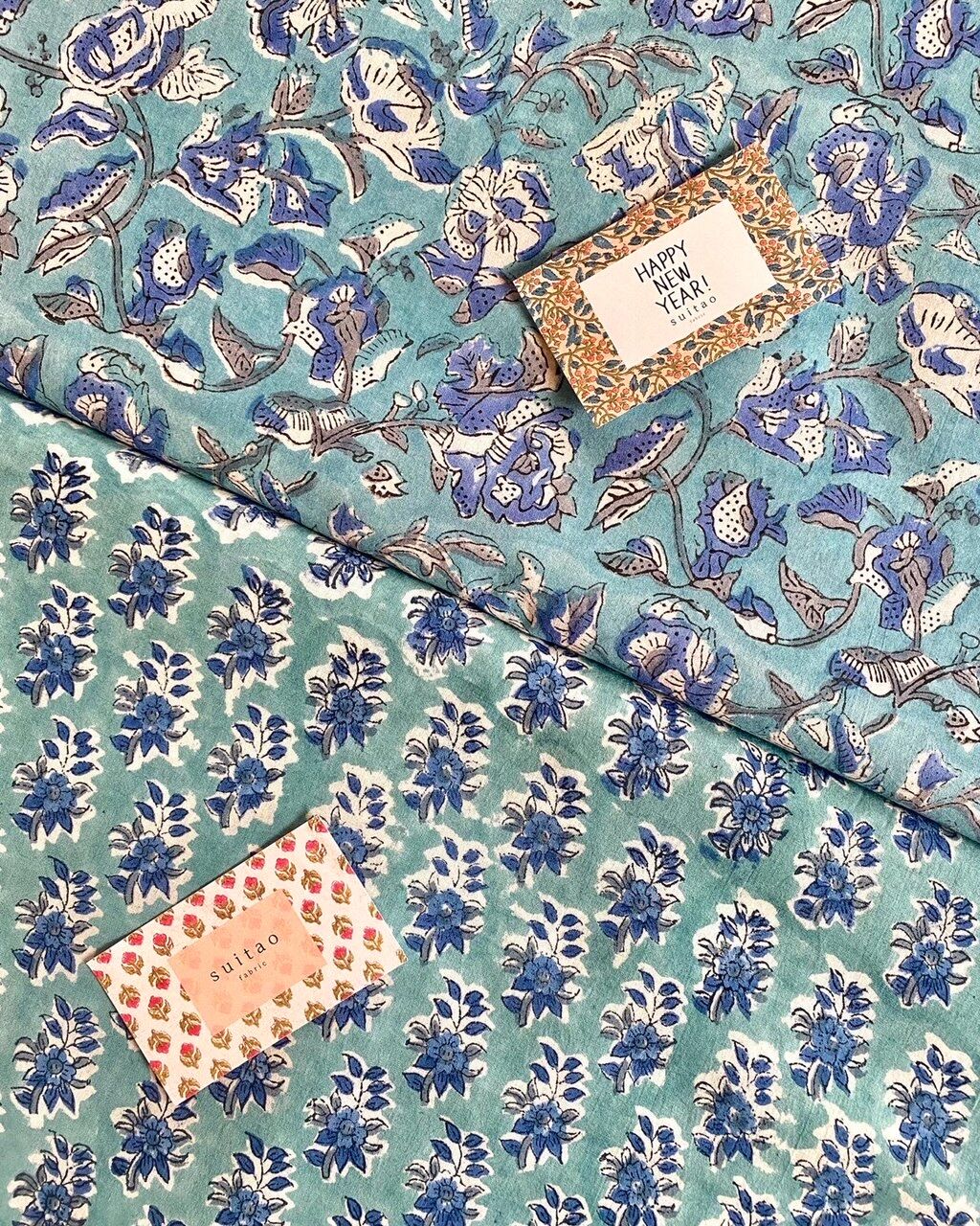 インド ピュアコットン×ハンドブロックプリント アナルカリセット【53L-40】 インド ピュアコットン×ハンドブロックプリント アナルカリ