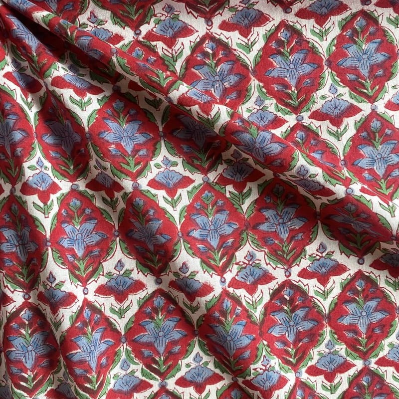 春夏を待ちきれない インドブロックプリント テーパードズボン 春夏を待ちきれない インドブロックプリント テーパードズボン