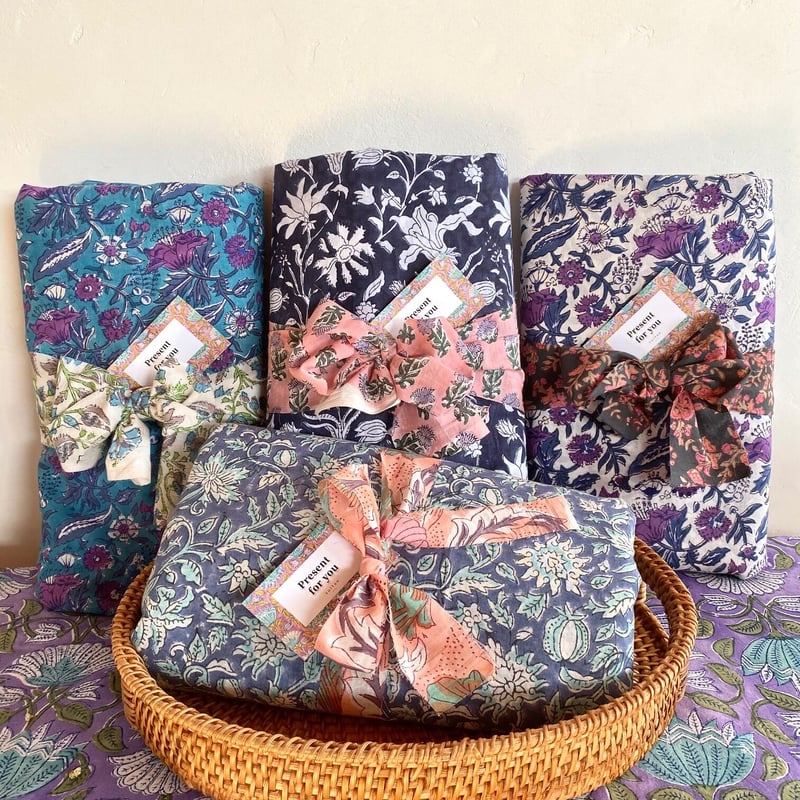 春夏を待ちきれない インドブロックプリント テーパードズボン ▽▽▽▽▽ Tiger hand block print cotton set up. . . 何気に