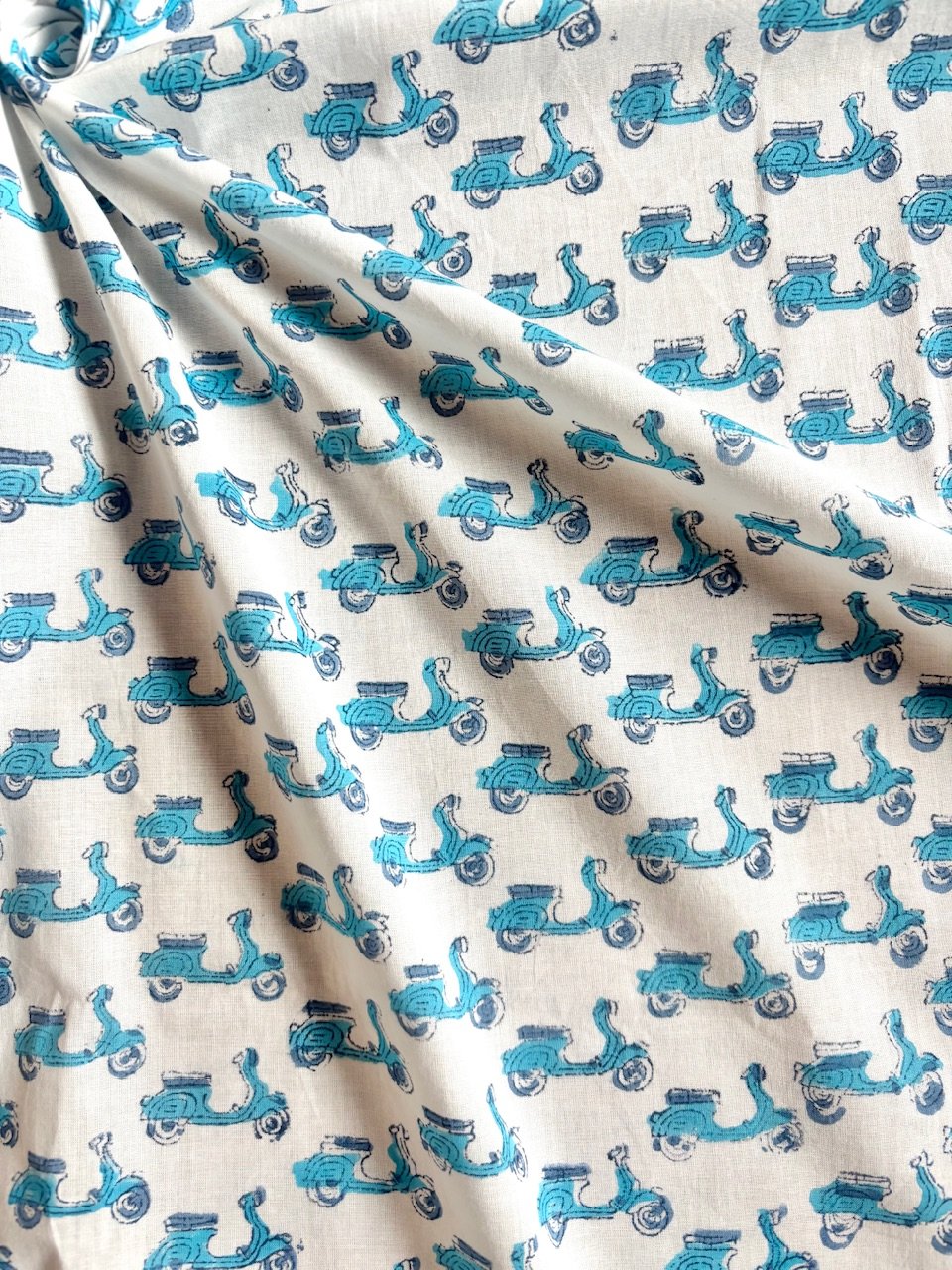 インド綿 ハンドブロックプリント生地 FB-25011476HBC | suitao