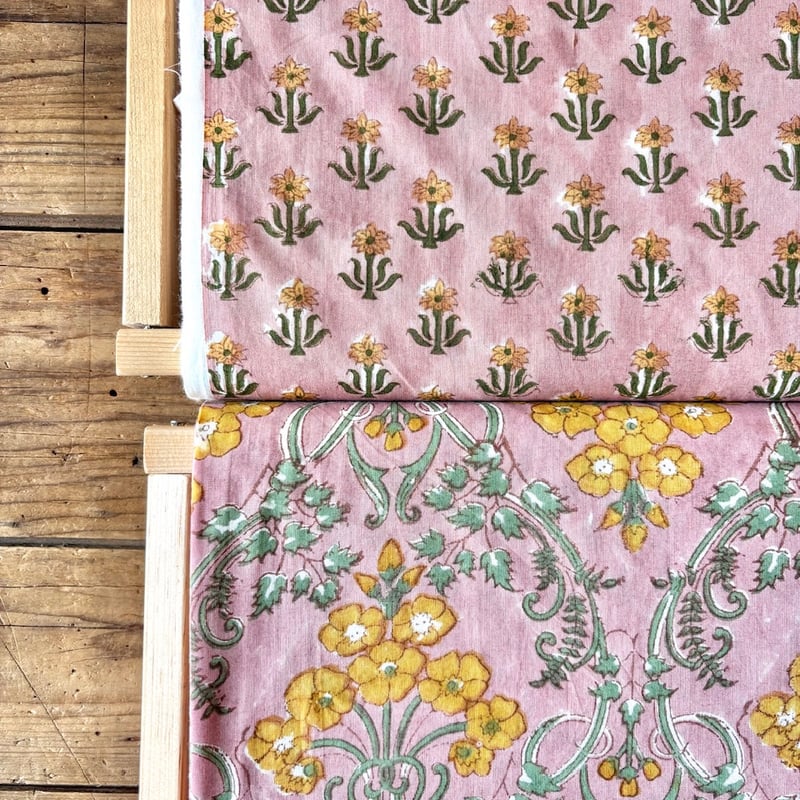インド綿 ハンドブロックプリント生地 FB-26031848HBC | suitao fabric