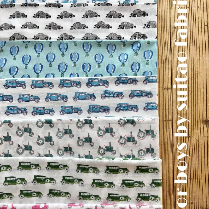 インド綿 ハンドブロックプリント生地 FB-25011479HBC① | suitao fabric
