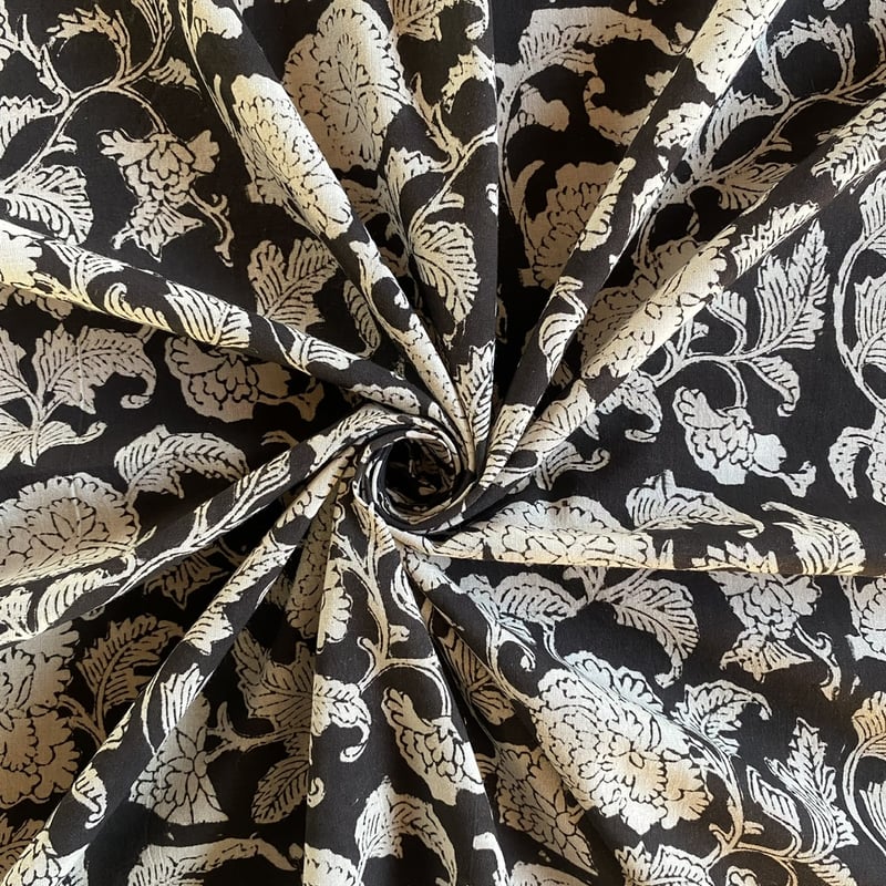 インド綿 ハンドブロックプリント生地 FB-23121055HBC➁ | suitao fabric