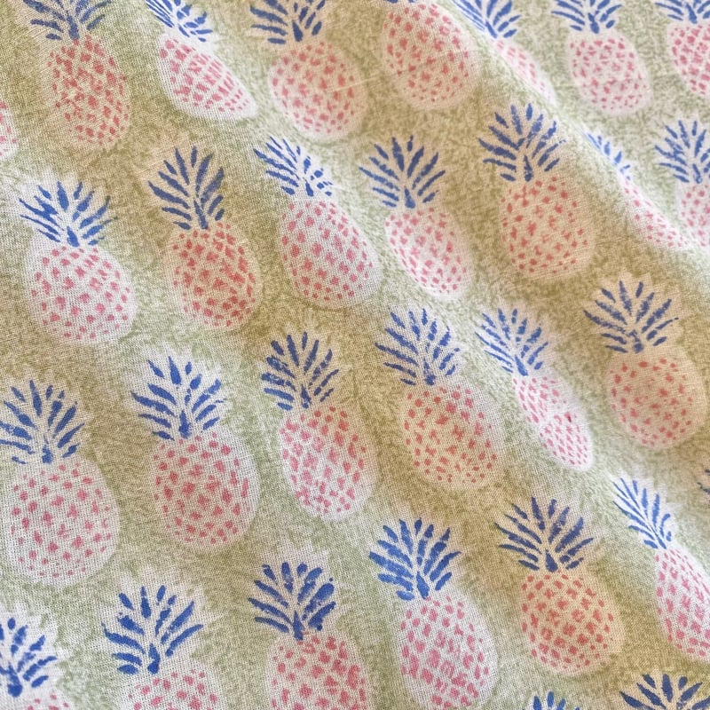 インド綿 ハンドブロックプリント生地 FB-23030755HBC➁ | suitao fabric