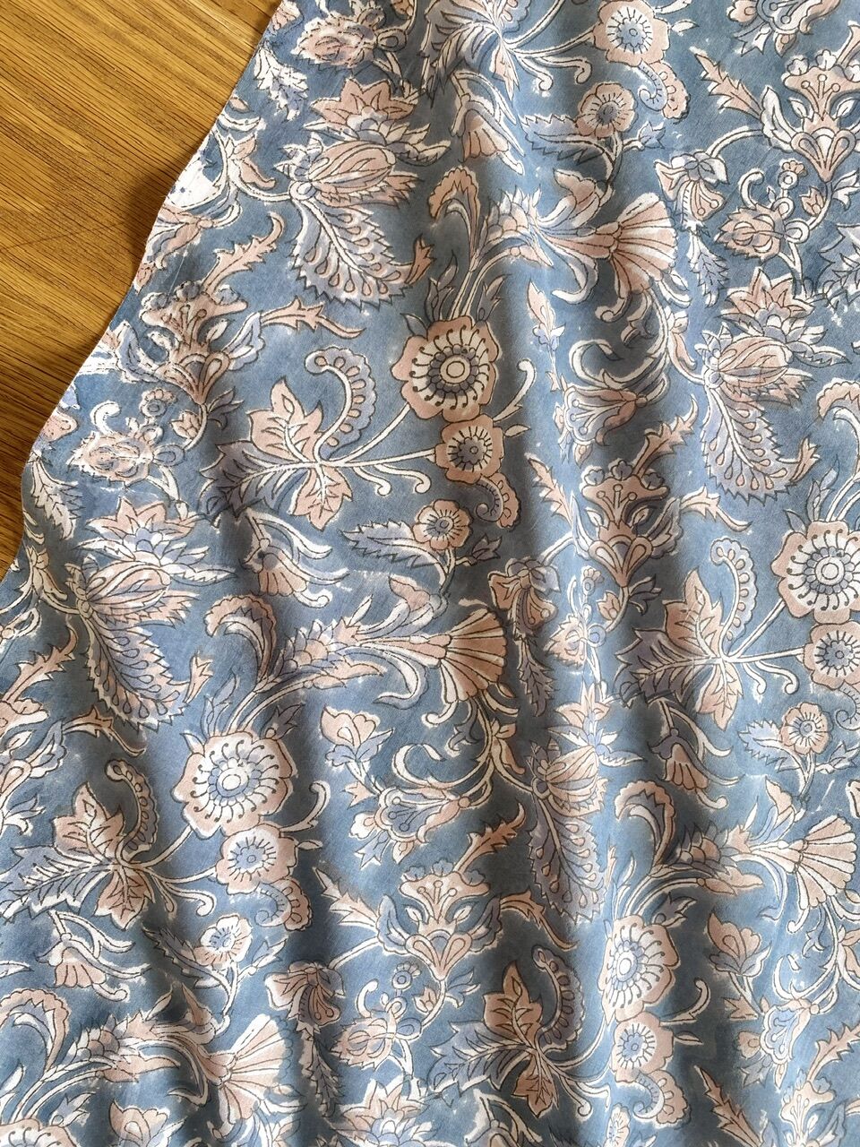 ♡Ruku様♡専用 インド綿 ハンドブロックプリント生地 FB-23060887HBC➁