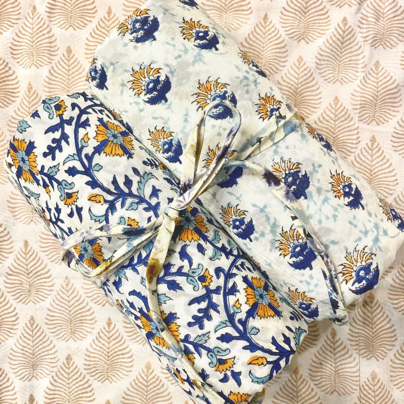 インドレーヨン ハンドブロックプリント生地 FB-21030010HBVC | suitao