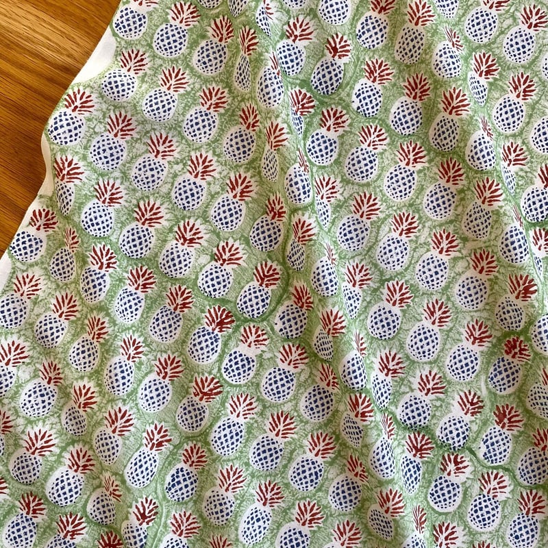 インド綿 ハンドブロックプリント生地 FB-22070503HBC | suitao fabric