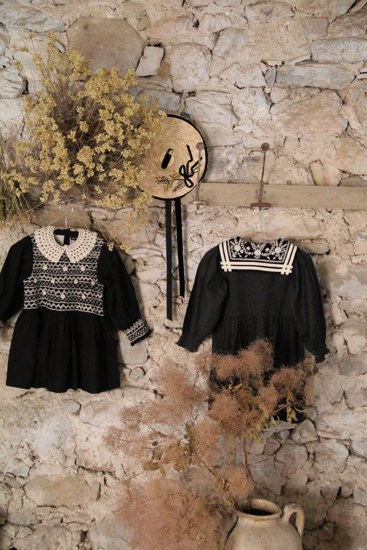 bonjourdiary   チュニック　ブラウス BONJOUR DIARY] HANDSMOCK BLOUSE WITH REMOVABL