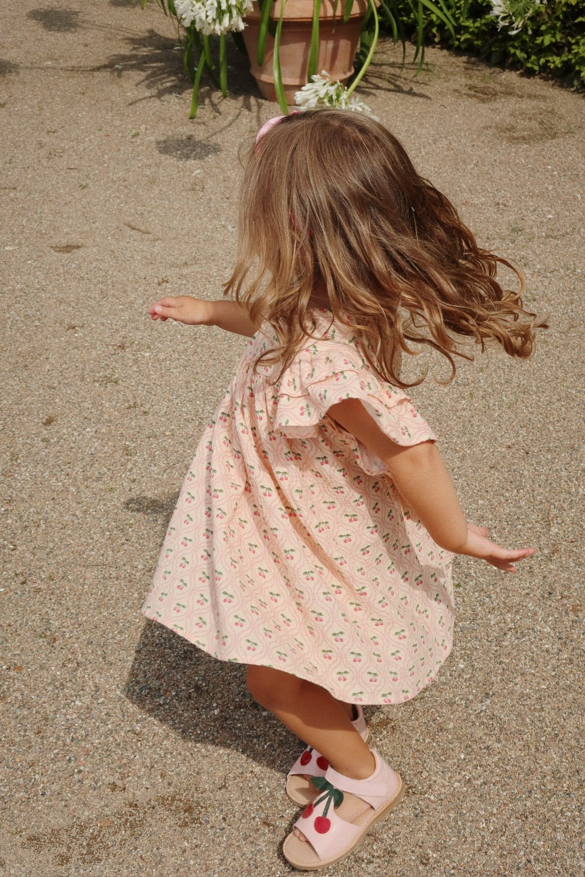 Konges Slojd] COCO DRESS GOTS | CHERRY PINK MO