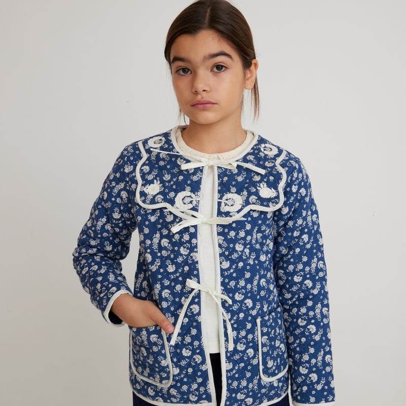 Bebe Organic] Amari Jacket | Padded Ditsy Flor