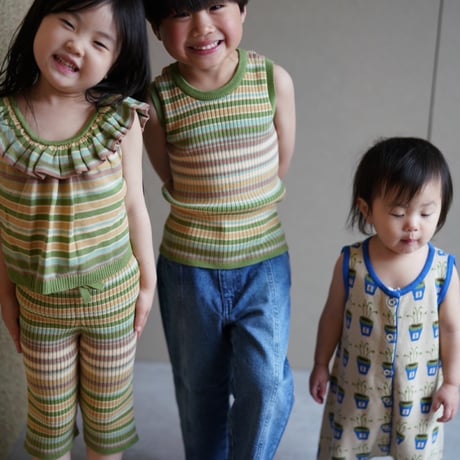 [MABLI] SOLVA VEST | MEADOW STRIPE
