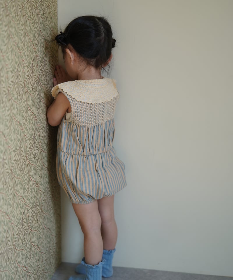 ワンピース Bonjour diary stripe
Tunique light blue BONJOUR DIARY]【残りわずか！】Romper | Transat stripe