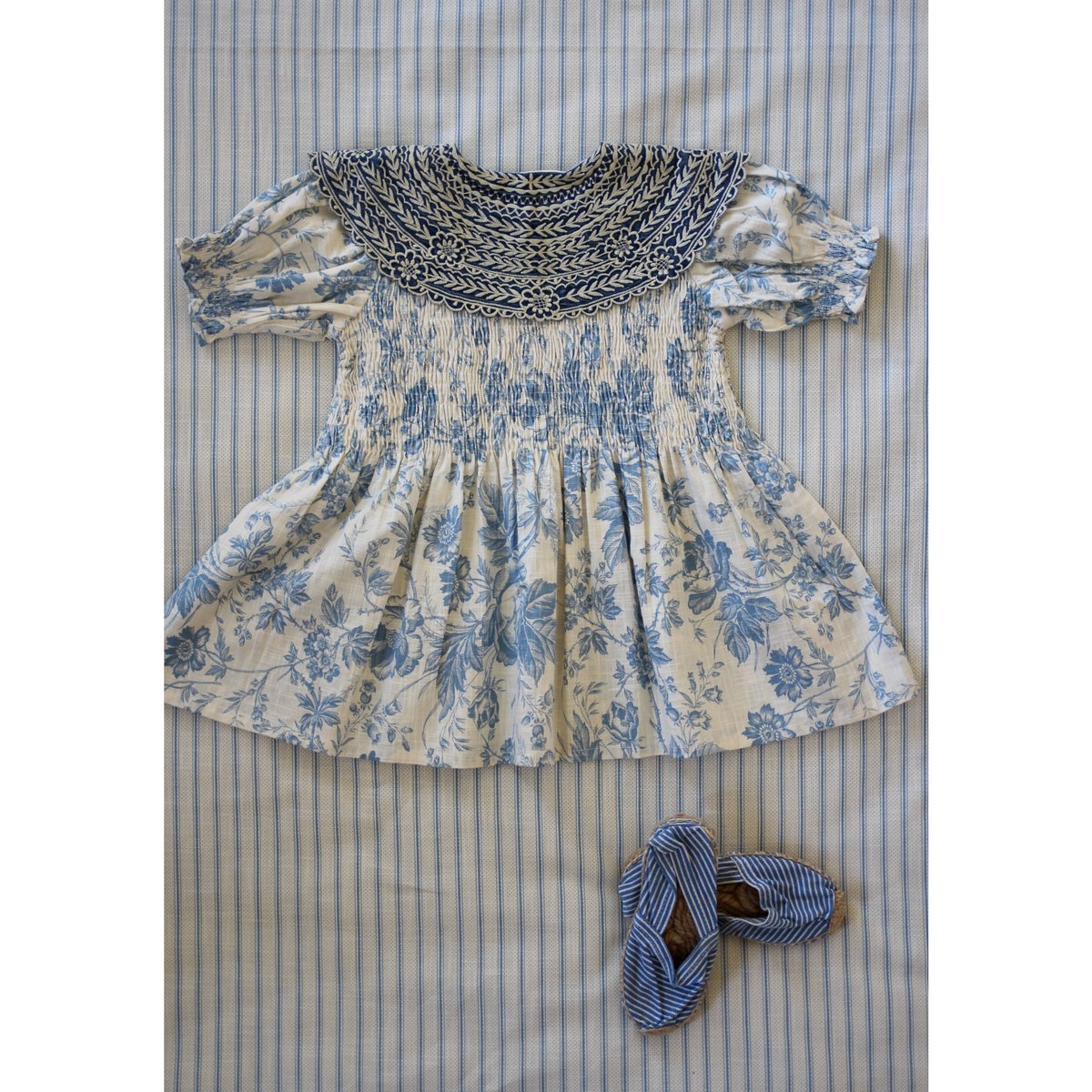 BONJOUR DIARY] | TUNIQUE + HAIR CLIP | Blue ta