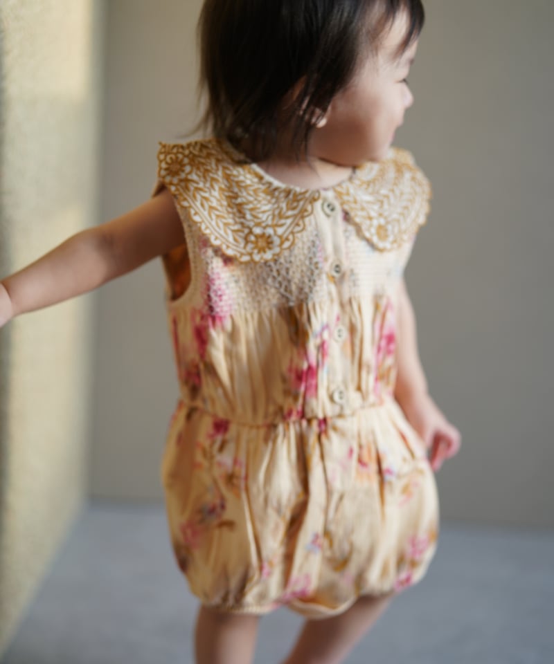 ワンピース bonjourdiary BONJOUR DIARY]【LAST1！！】Romper with Scarf 50*50