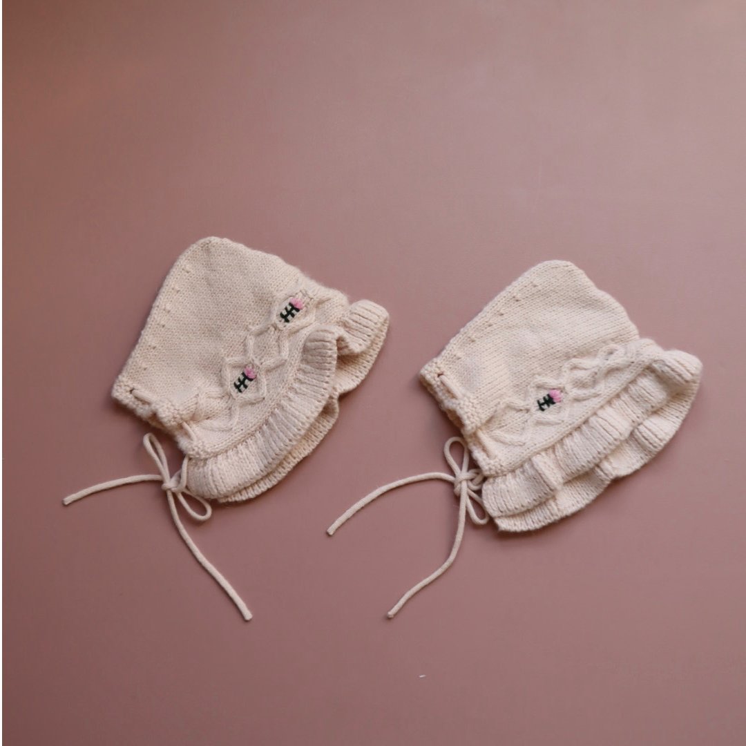 最終価格‼️bebe organic ロンパandボンネ　9m Bebe Organic]【残りわずか！】Rosine Bonnet | Shell Pin