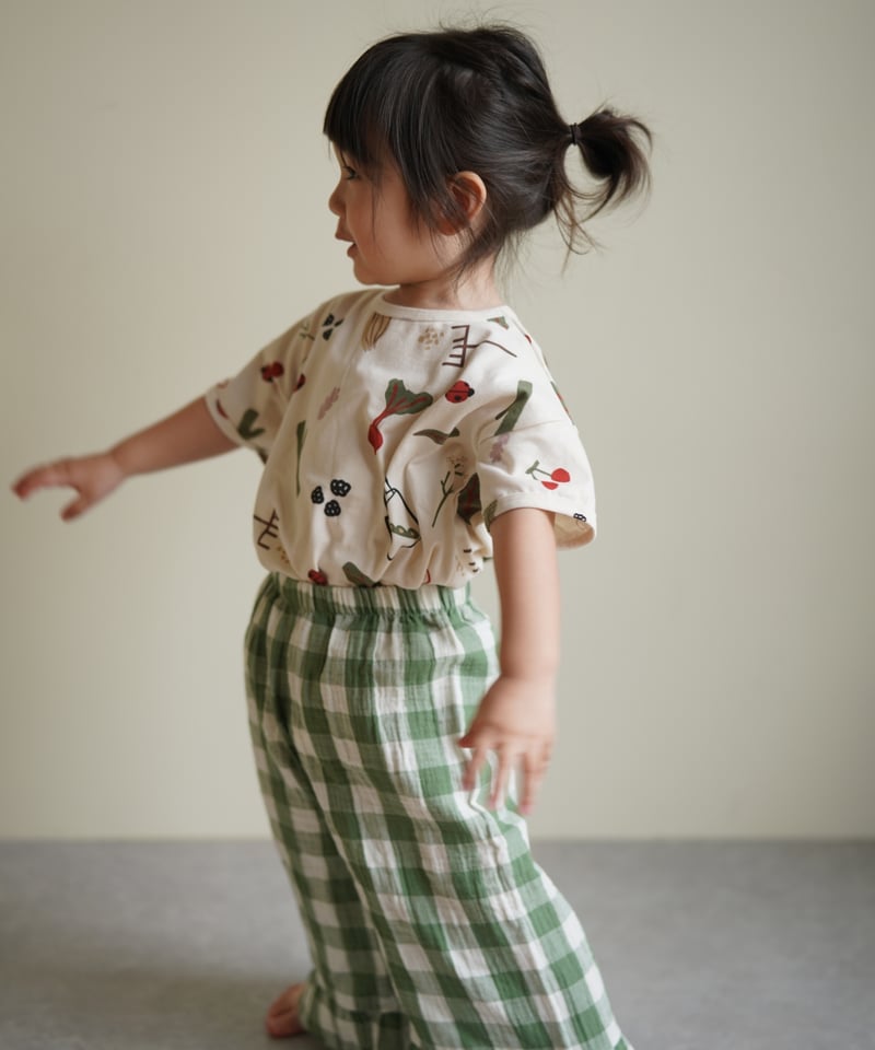 organic zoo フリルギンガムパンツ 1-2y ORGANIC ZOO] Dill Gingham organic zoo ギンガムパンツ1-2y