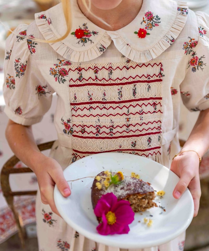 BONJOUR DIARY]【残りわずか！】Handsmock dress | Garden