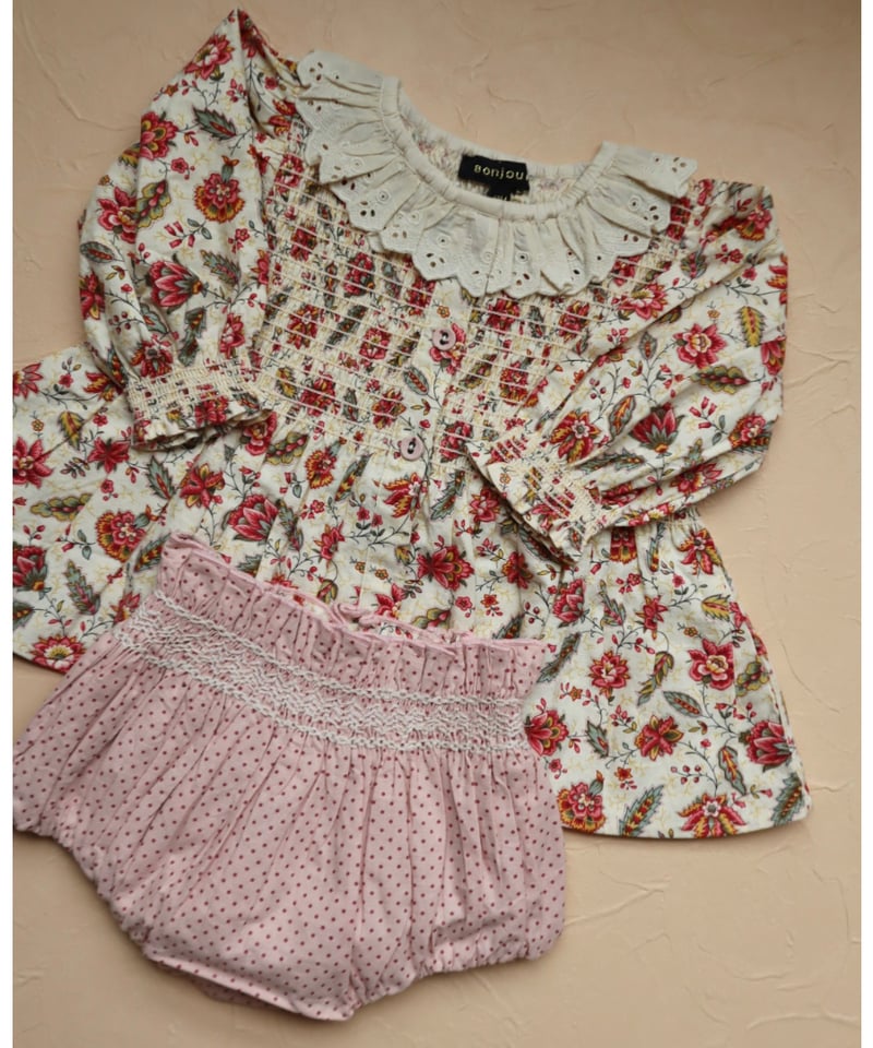 bonjour diary セットアップ BONJOUR DIARY]【2Y／3Y: LAST2点！】BABY SET WITH RE