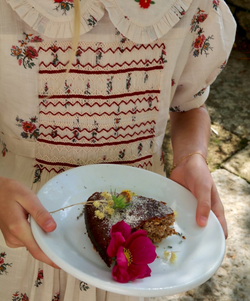 BONJOUR DIARY]【残りわずか！】Handsmock dress | Garden