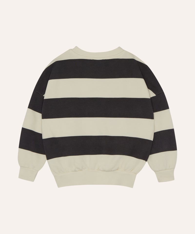 トップス the campamento Grey Contrast sweat 7-8y the campamento]【残りわずか！】GREY STRIPES SWEATSHIRT