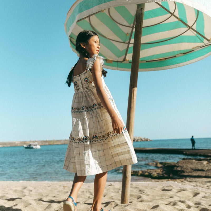 Lali Kids]【残りわずか！】Nanette Dress | Space Dye Ch