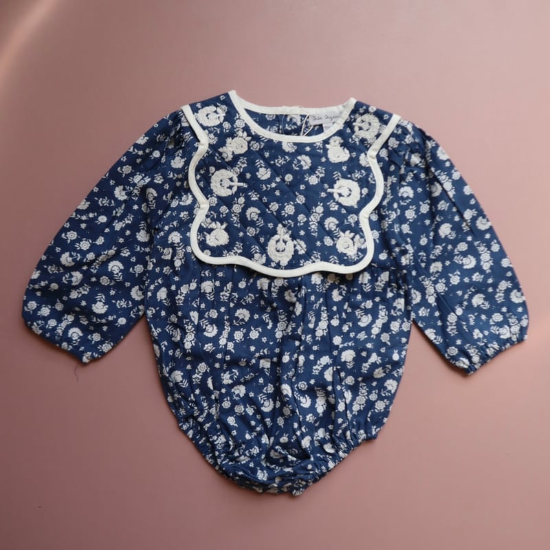 Bebe Organic] Amari Romper | Padded Ditsy Flor