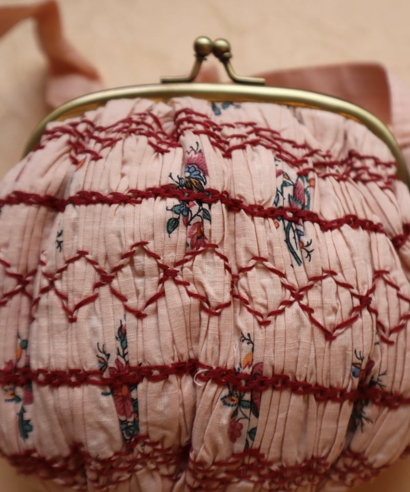 BONJOUR DIARY]【残りわずか！】Wallet bag | Pink Garden