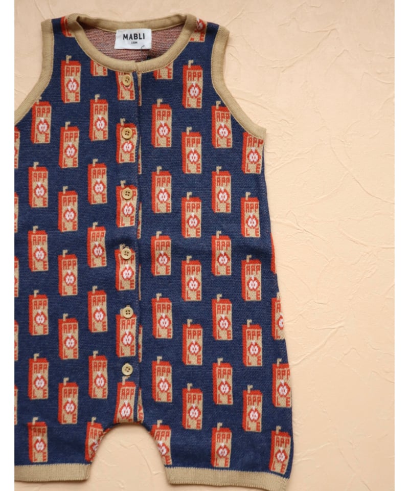MABLI]【残りわずか！】JUICE BOX ROMPER | RED APPLE | R