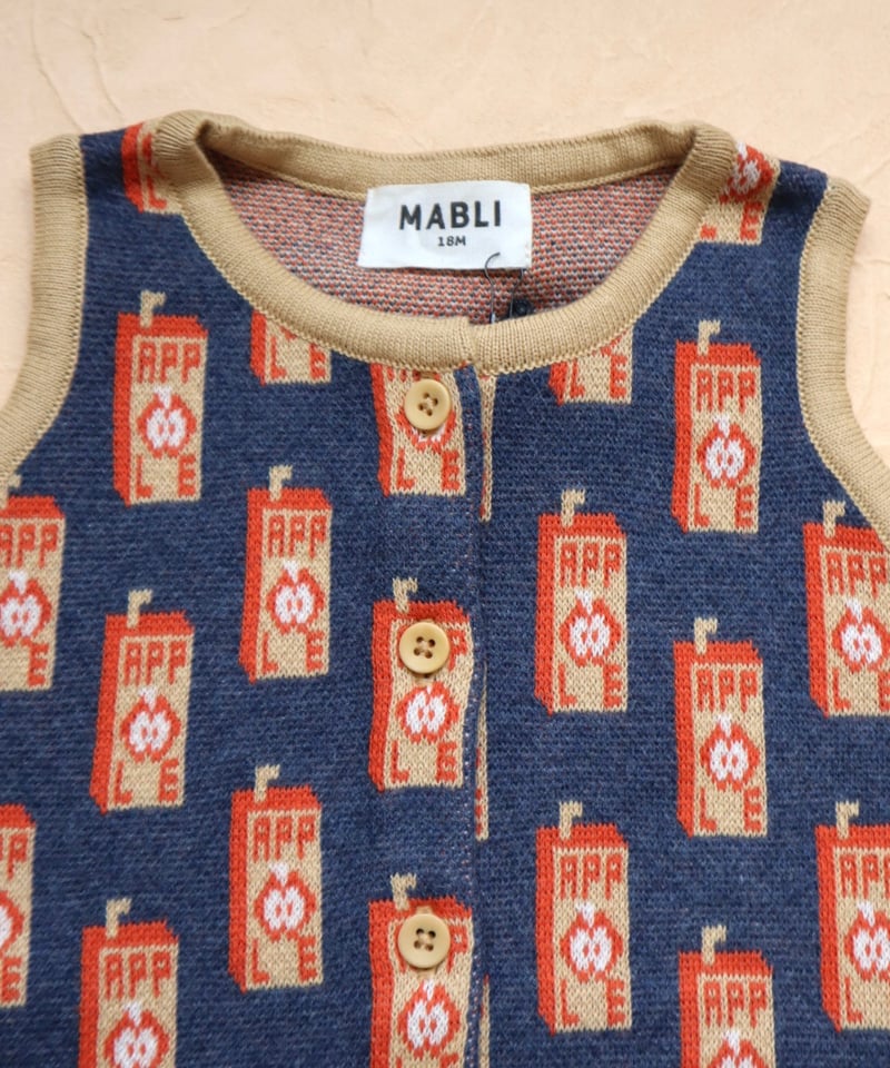 MABLI]【残りわずか！】JUICE BOX ROMPER | RED APPLE | R