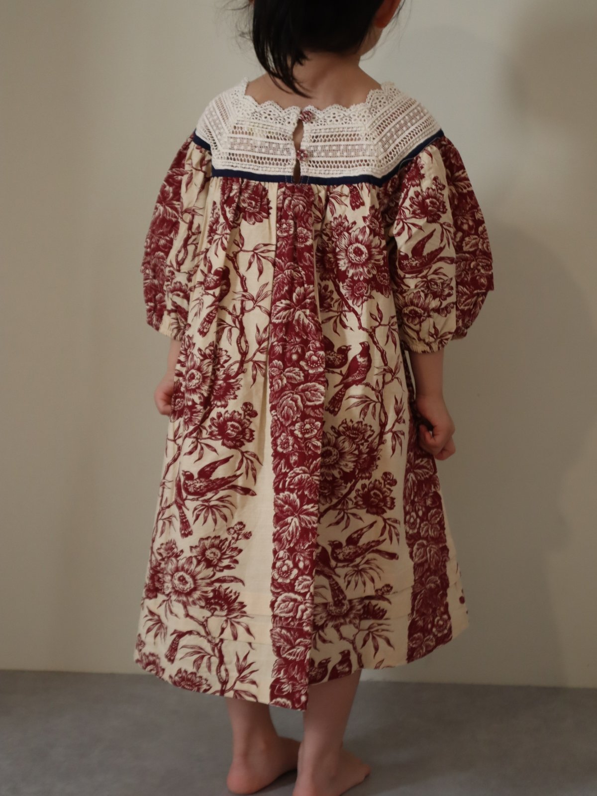 BONJOUR DIARY ワンピース　ドレス BONJOUR DIARY] Princess dress | Bird print- l