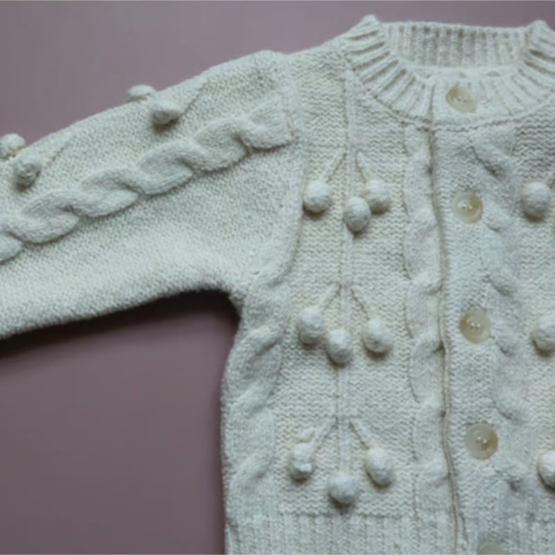 kalinka ケーブル編みウールパンツ 2Y