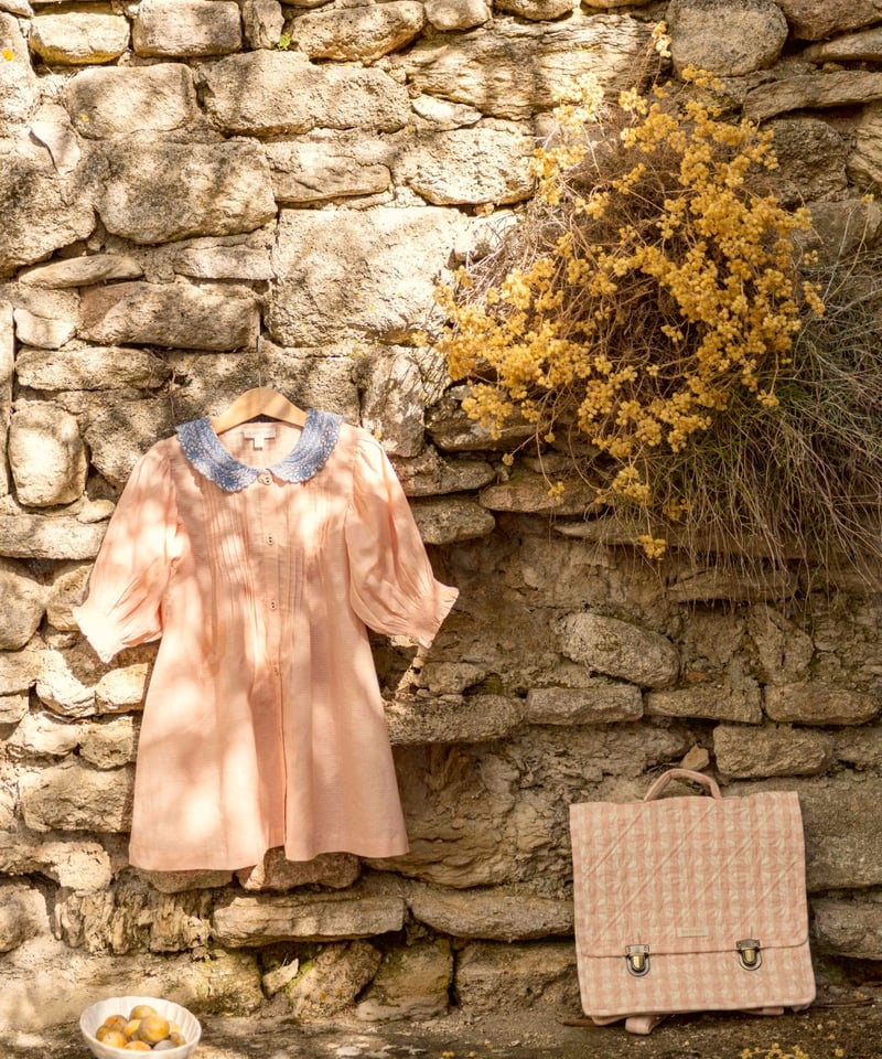 BONJOUR DIARY] Quilted school bag | Pink vic