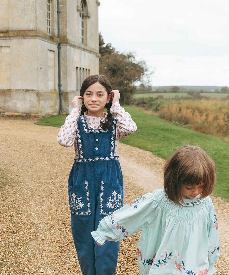 Lali Kids]【残りわずか！】Clara Romper | Bijou Blue Em