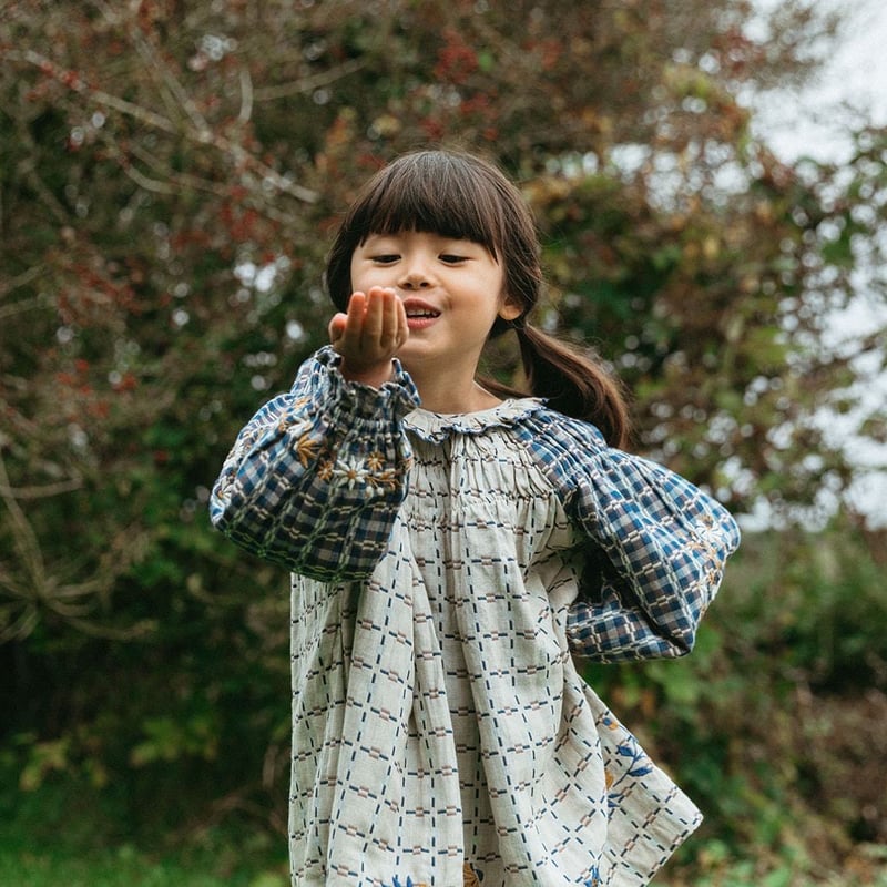 Lali Kids] 再入荷」 Tulip Dress | Double-Sided Yar