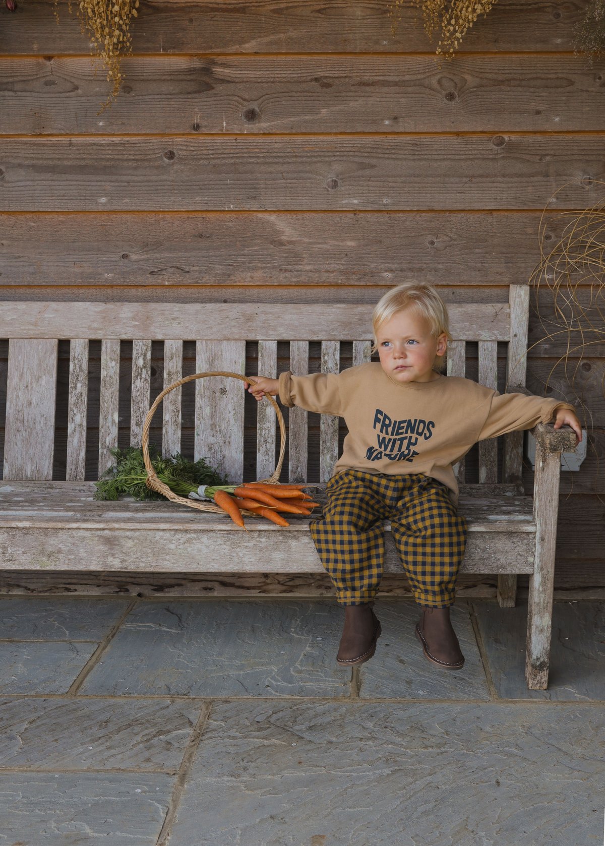 organic zoo]【LAST1！！】Blueberry Gingham Carrot