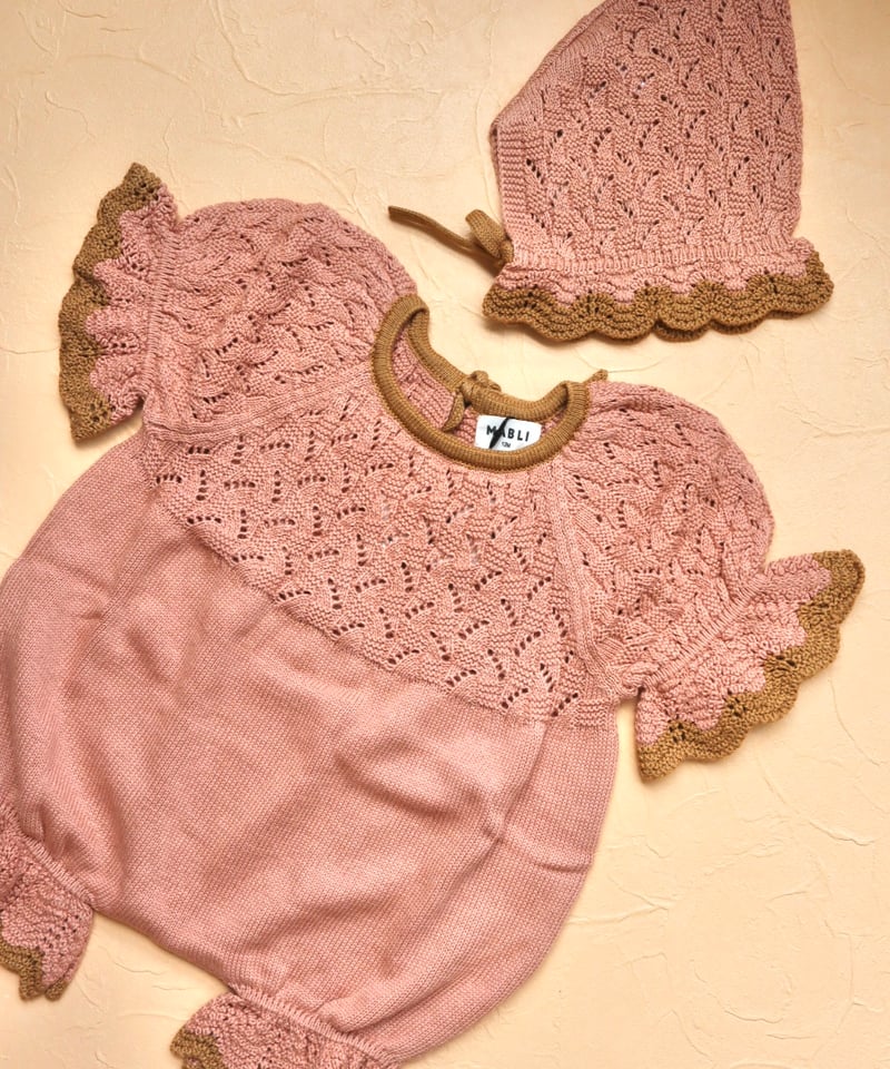 MABLI]【残りわずか！】AWENA ROMPER| PINK EARTH | RonRo