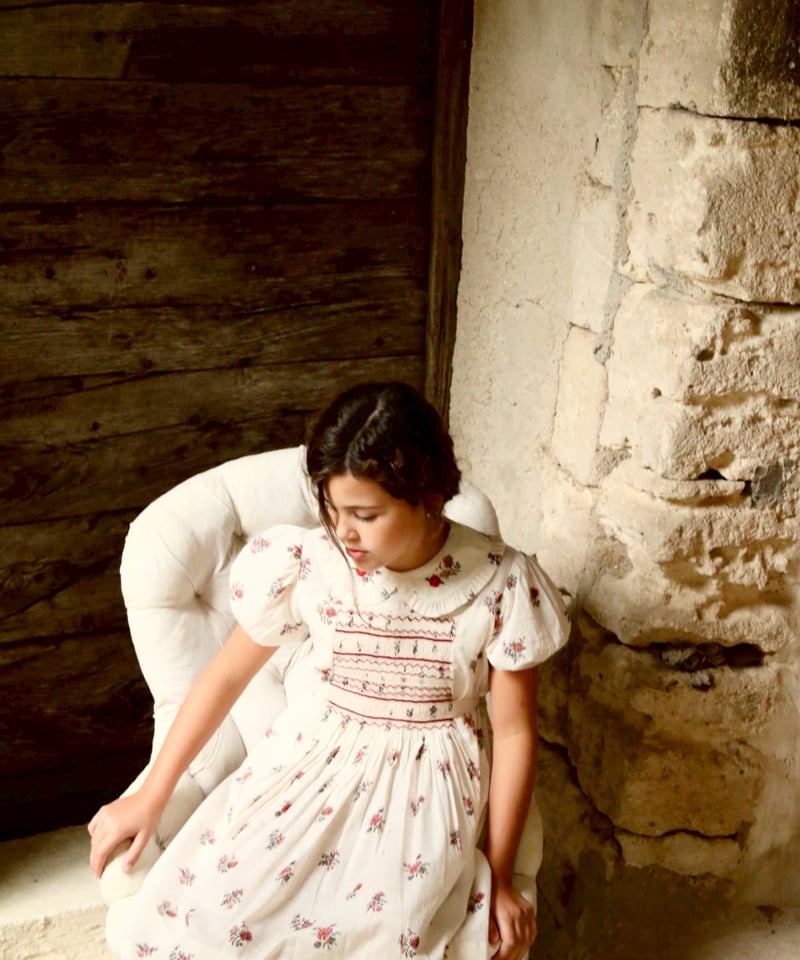 BONJOUR DIARY]【残りわずか！】Handsmock dress | Garden