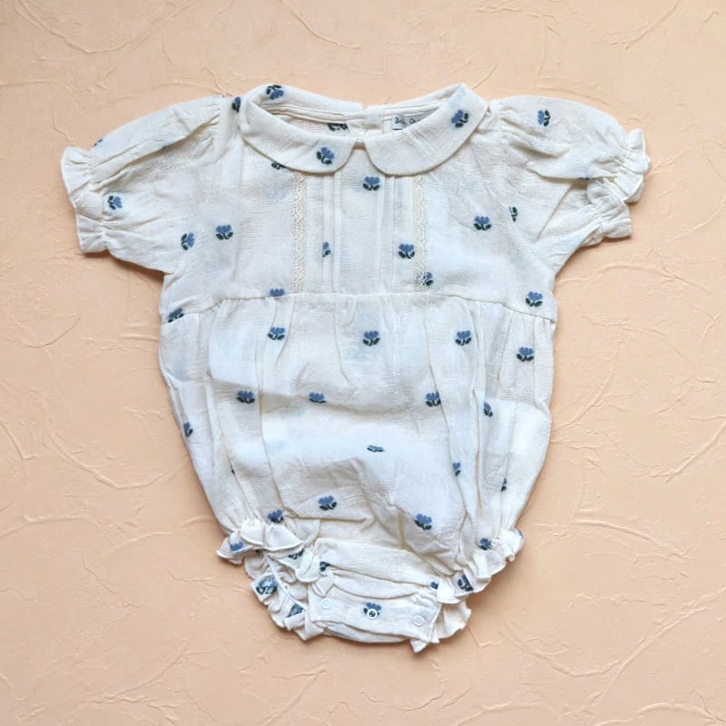 Bebe Organic]【LAST2点！】Lisa Romper | Tulip Jacq