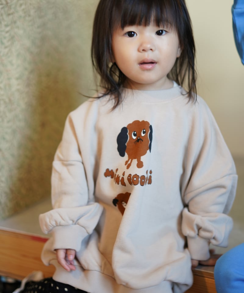 mini rodini] Doggies sp sweatshirt | Grey | Ro