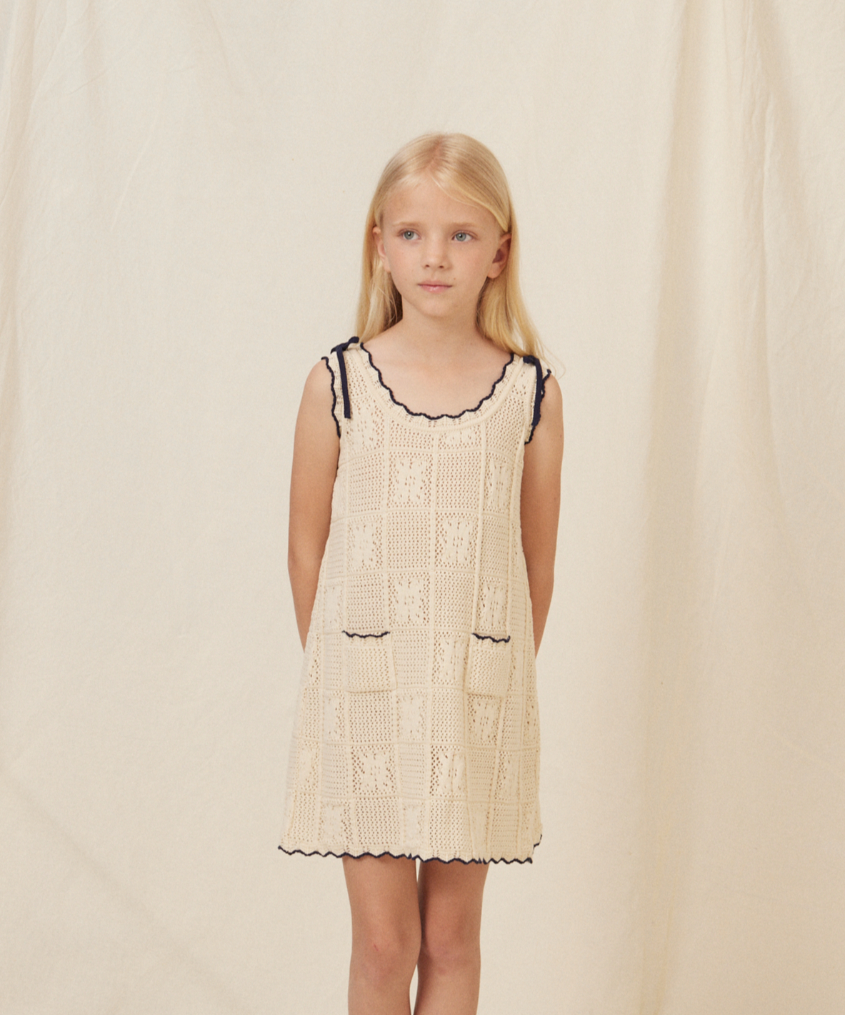 Bebe Organic]【残りわずか！】Elina Dress | Natural Lac