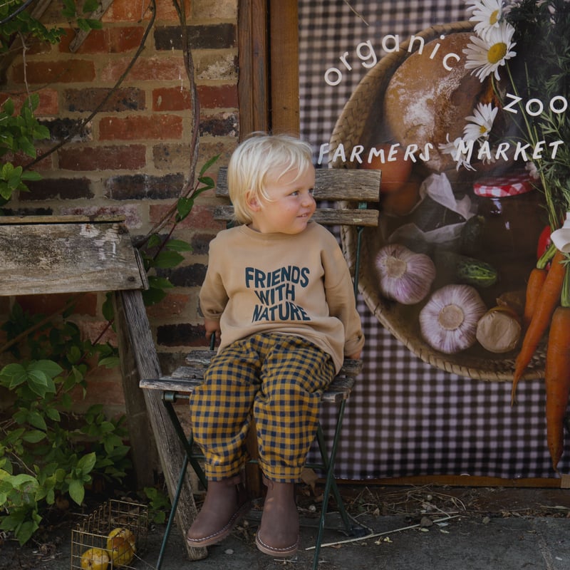 organic zoo]【LAST1！！】Blueberry Gingham Carrot