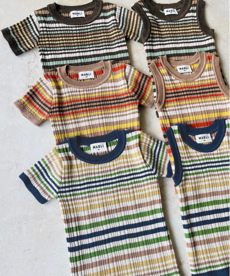 MABLI]【残りわずか！】CARAVAN TEE | COACH SEAT STRIPE 