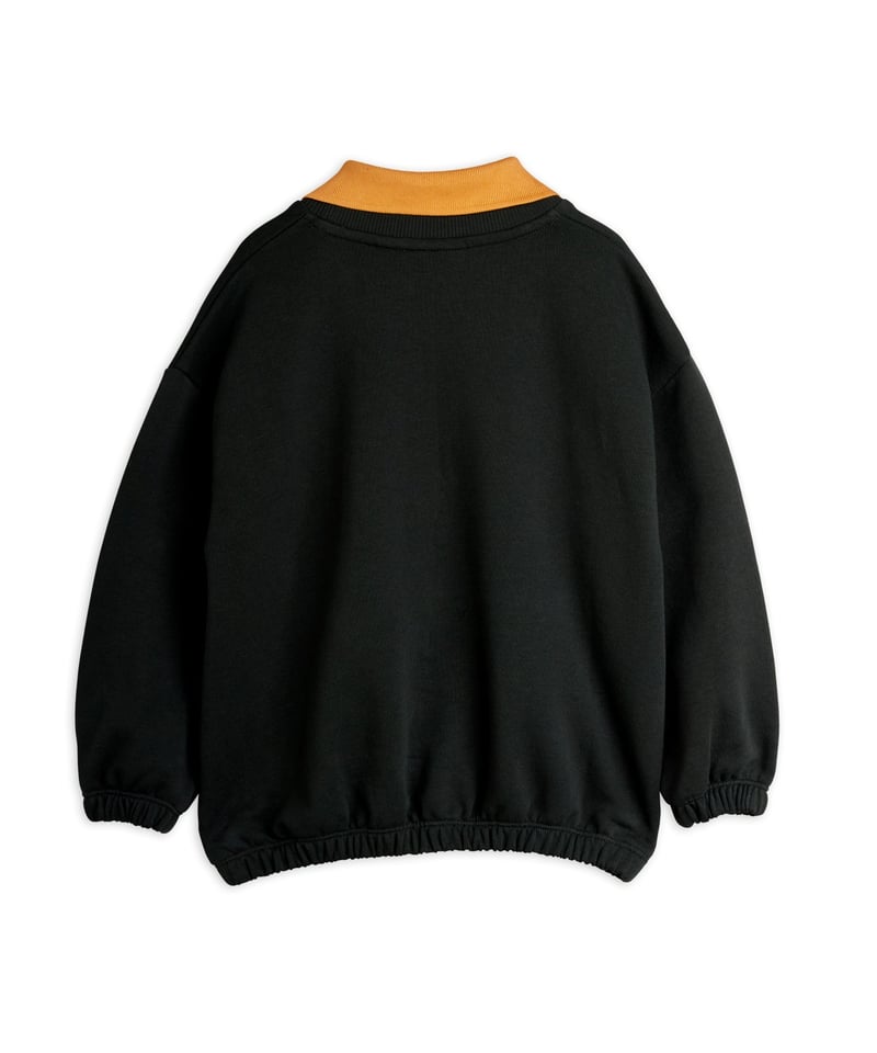 mini rodini] Panther patch collar sweatshirt |