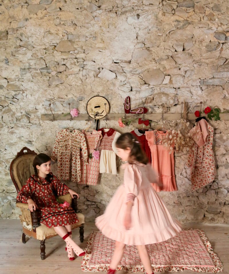 トップス Bonjour Diary HANDSMOCK BLOUSE BONJOUR DIARY] HANDSMOCK BLOUSE WITH REMOVABL