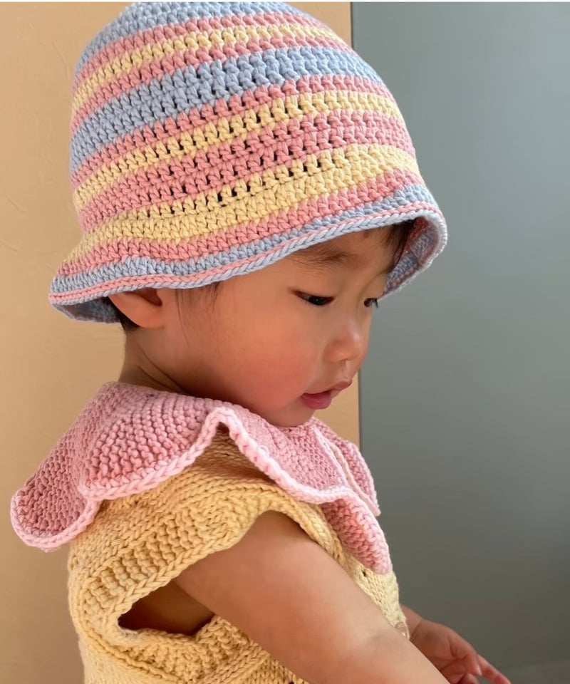 Kalinka]【残りわずか！】Lavender Hat | Pineapple/Blue