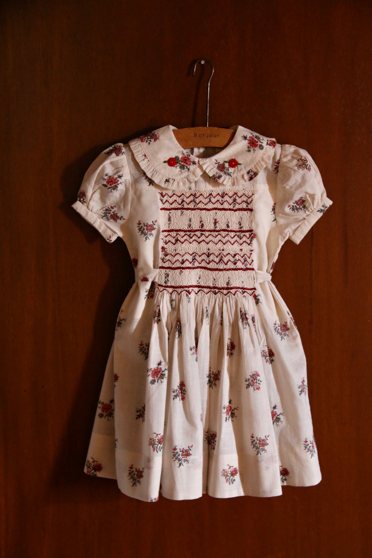 BONJOUR DIARY]【残りわずか！】Handsmock dress | Garden