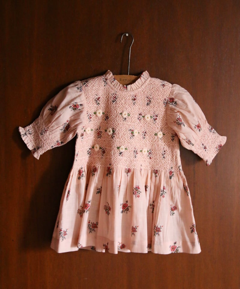 BONJOUR DIARY]【残りわずか！】Handsmocks blouse | Pink