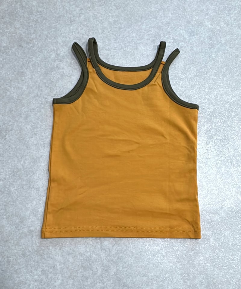 &PAL] retro color W strap camisole | orange |