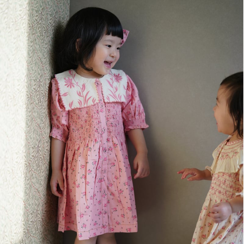 ワンピース Bonjour diary Tunique Blouse 2y Bonjour diary Tunique Blouse with emb balloon sleeve ( small